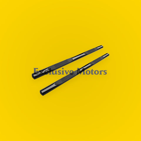 4" Oval Side Step Running Boardsfor Toyota Hilux Vigo Black (2005-2015)
