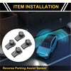 Black reverse parking assist sensors with circular top and rectangular base for Toyota Tundra 2007-2013 installation