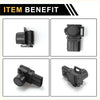 Black plastic rear parking sensor with cylindrical housing and connector for toyota tundra backup parking system