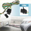 Black 4-pin trailer wiring harness for Toyota RAV4 2019-2020 with multi-colored insulated wires and plastic connectors