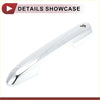 Chrome-finished silver tone abs car door handle cover with sleek elongated design for toyota rav4 2019-2024