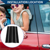 Black vinyl car pillar window trim covers for Toyota Tundra 2007-2020 for sleek vehicle installation