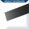 Black carbon fiber car pillar window trim covers with glossy woven texture for toyota tundra 2007-2020