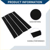 Black car pillar window trim covers for toyota tundra with smooth durable adhesive strips visible on the back side