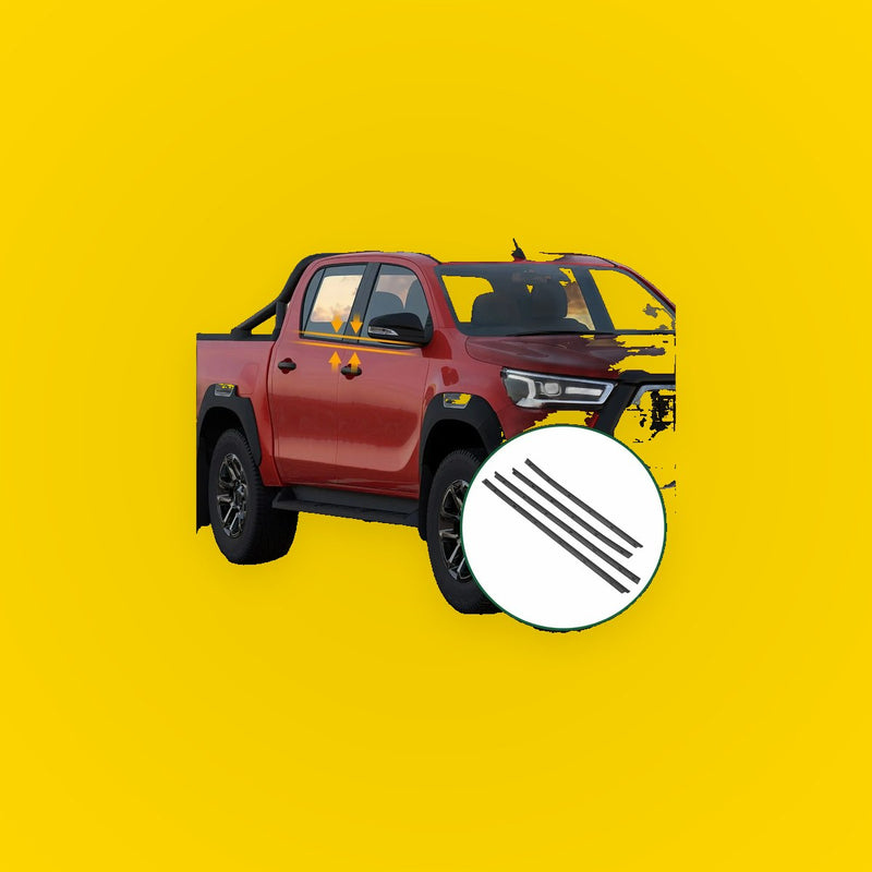 4 x Weatherstrip Window Seal for Toyota Hilux Vigo (2005-2014)