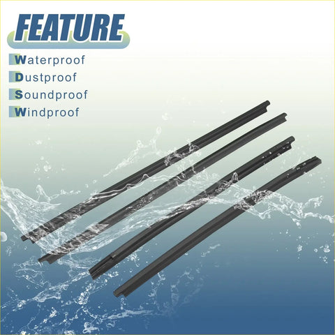 Black rubber windshield wiper blades shown from the back for toyota hilux sr5 vigo window glass seals 2005-2015