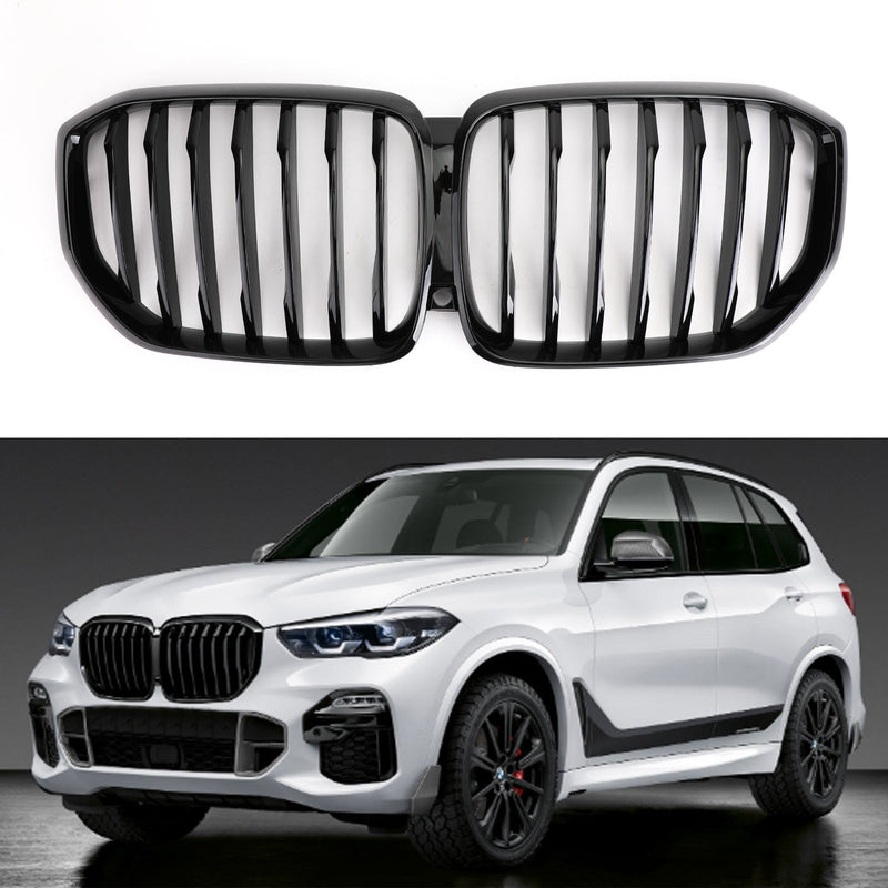 BMW X5 G05 Front Kidney Grille Gloss Black (2018-2021)