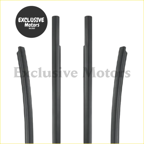 Black rubber door weatherstripping seals for 4 door outer window weather strip on ford ranger px xlt