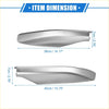 Silver metallic airplane propeller style end covers in two sizes for toyota land cruiser prado roof rack