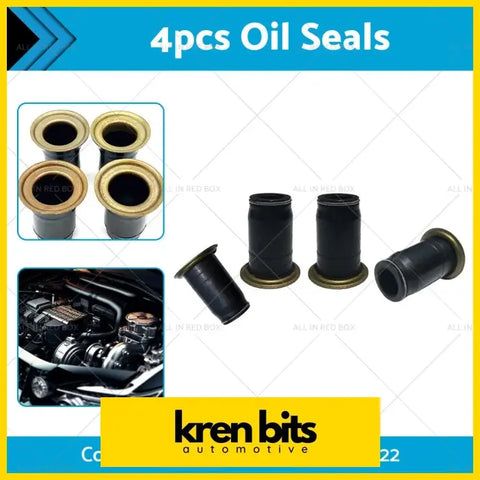 Black rubber diesel injector pipe oil seals with brass metal ends for nissan navara ute 3l automotive use
