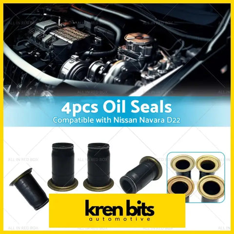 Black rubber diesel injector pipe oil seals with brass metal ends for nissan navara d22 3l 4pcs set