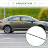 Black windshield wiper blade shown from back side for 4pcs weatherstrip window seal fit toyota cars