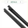 Black rubber windshield wiper blades with a smooth glossy finish and reinforced edges for toyota sienna 2003-2010