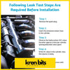 Black glossy engine valve cover with kren bits automotive logo for 4x diesel fuel injector toyota hilux hiace 3l 5l