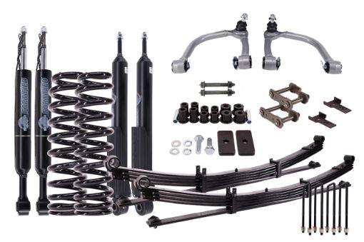 Terrain Tamer Susp.kit Inc Fortified Shocks Springs Pins Bushes U-Bolts - Terrain Tamer 4WD Parts