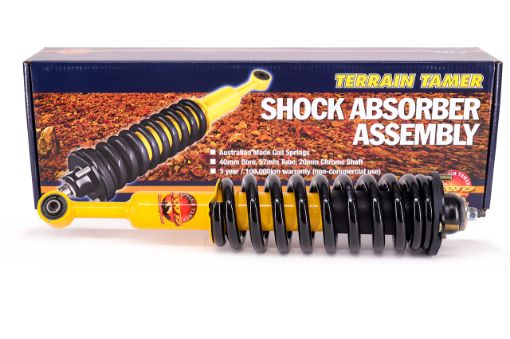 Terrain Tamer Coil Over Shock Assy Pair Raised 40mm 100kg+ Heavy Duty - Terrain Tamer 4WD Parts