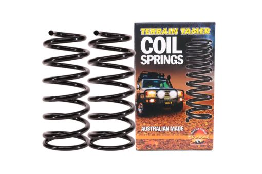 Terrain Tamer Coils Rear Raised 20mm 300kg To 500kg Extra Heavy Duty - Terrain Tamer 4WD Parts