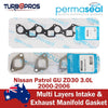 Nissan Patrol GU ZD30 3.0L Permaseal Intake & Exhaust Manifold Gasket