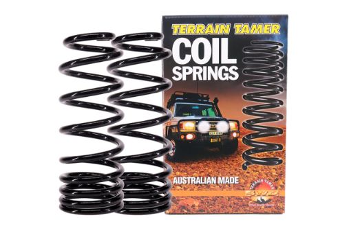Terrain Tamer Coils Rear Raised 20mm 300 To 500kg Extra Heavy Duty - Terrain Tamer 4WD Parts