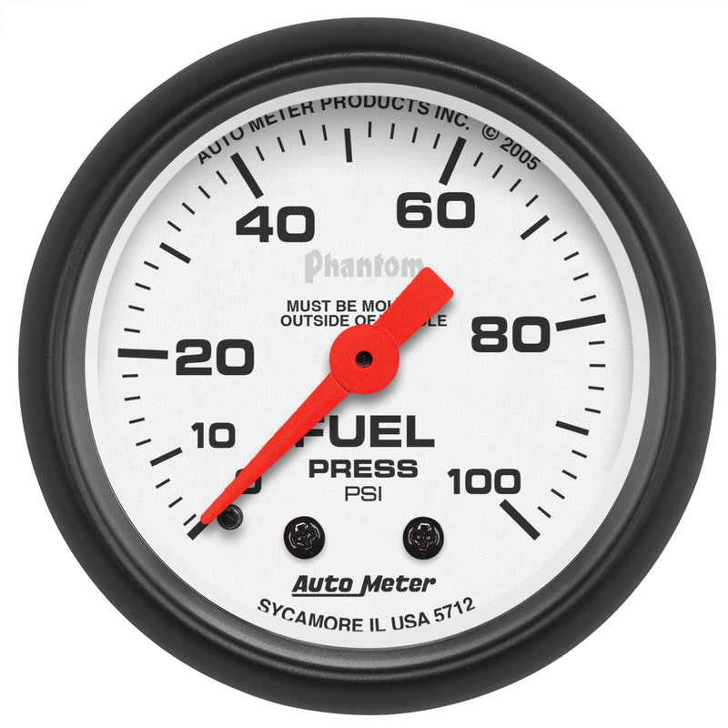AutoMeter Phantom 2-1/16in Fuel Pressure AU5712