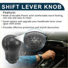 Black textured plastic 6 speed manual gear shift knob with embossed gear pattern for toyota hilux 2005-2023