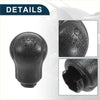 Black textured 6 speed manual gear shift knob with embossed r n 1 2 3 4 5 for toyota hilux 2005-2023