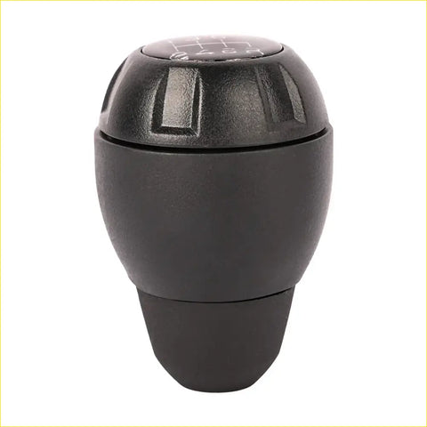 Black textured glossy 6-speed manual transmission shift knob with embossed gear pattern for jeep wrangler 2007–2013