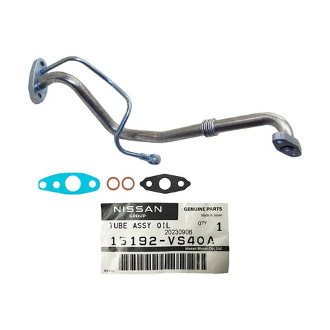 Nissan Patrol GU 3.0L CRD 2007- Genuine Turbo Oil Feed&Return Pipe+Gaskets