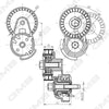 GMB Belt Tensioner V-Ribbed Belt GAT31500