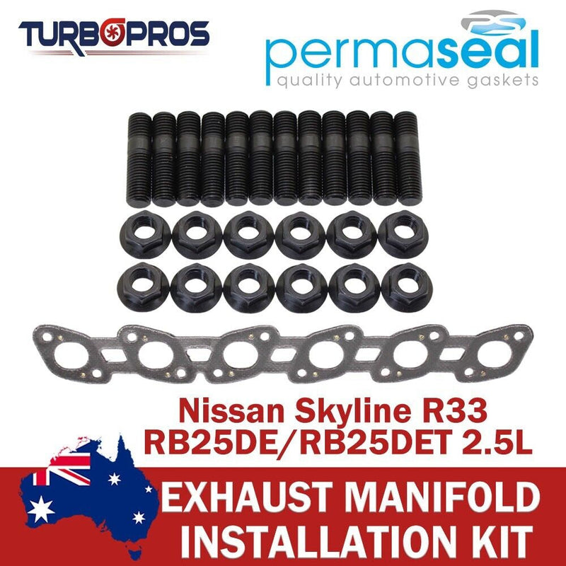 Nissan Skyline R33 2.5L Permaseal Exhaust Manifold Stud&Gasket Kit