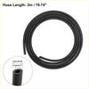Black rubber hose 2 meters long with 4.3mm inner diameter for 7 x windshield wiper fluid squirter nozzles toyota sienna