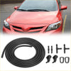 Black rubber rainwater shield kit with plastic connectors and nozzles for 7x windshield wiper fluid squirters toyota sienna