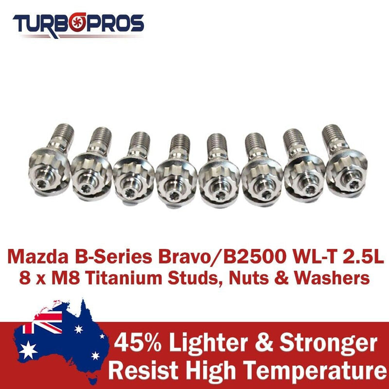 Mazda B-Series Bravo / B2500 WL-T 2.5L Titanium Exhaust Manifold Stud Kit