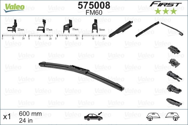 Valeo Wiper Blade 575008