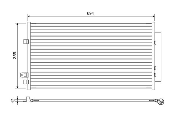 Valeo Air Conditioning Condenser Parallel Flow