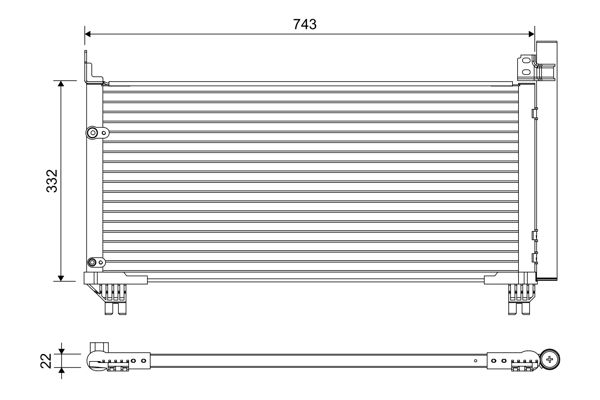 Valeo Air Conditioning Condenser Parallel Flow