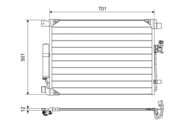 Valeo Air Conditioning Condenser Parallel Flow