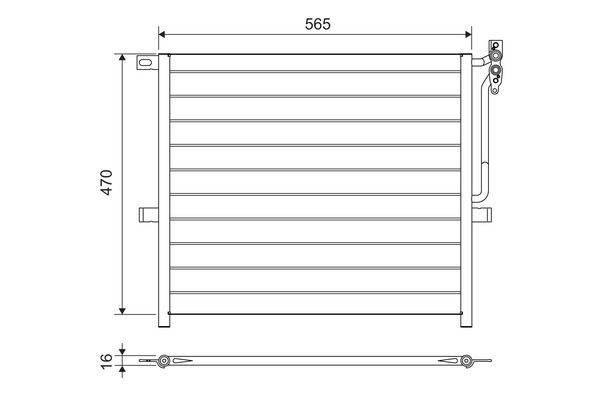 Valeo Air Conditioning Condenser Parallel Flow Inlet Pad