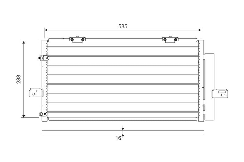 Valeo Air Conditioning Condenser Parallel Flow