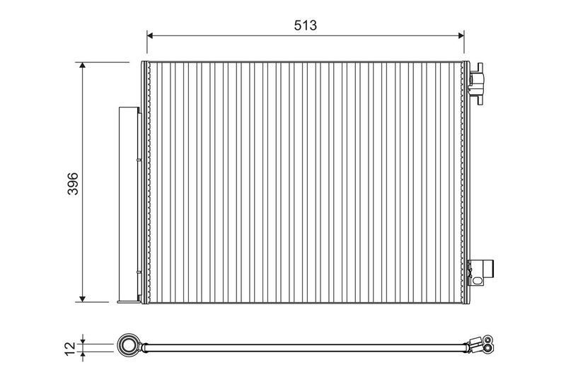 Valeo Air Conditioning Condenser Parallel Flow