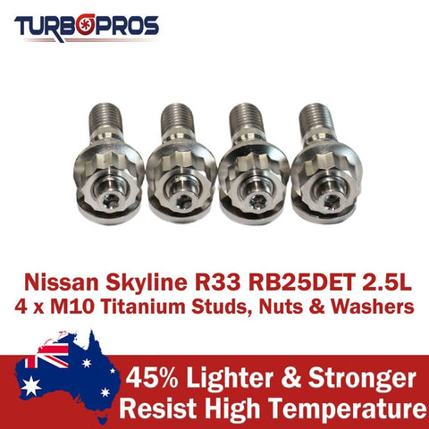 Nissan Skyline R33 RB25DET 2.5L Titanium Turbo to Exhaust Manifold Stud Kit