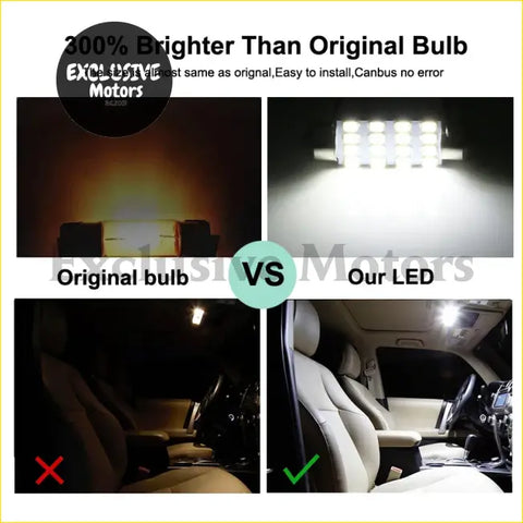 White led light bar for car interior lighting in an 8pcs led kit for toyota hilux 2016-2023