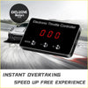 Black electronic throttle controller with red digital display and silver buttons for Nissan Pathfinder R51 use