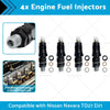 Nissan Navara TD27 D21 2. 7L 16600-43G23 4x Engine Fuel Injectors Suitable