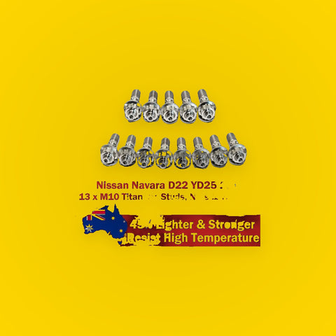 Titanium Exhaust Manifold&Turbo Stud Kit for Nissan