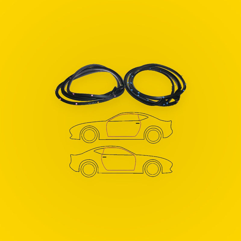 Front Door Weatherstrip Set for Toyota Hilux2-Door