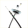 Black 96cm short accelerator cable for Nissan Lucino 200SX SE 1.6L 1993-1998 with metallic connectors and chrome housing