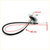 Black 96cm short accelerator cable with metallic housing and green connector for nissan lucino 200sx se 1.6l 1993-1998