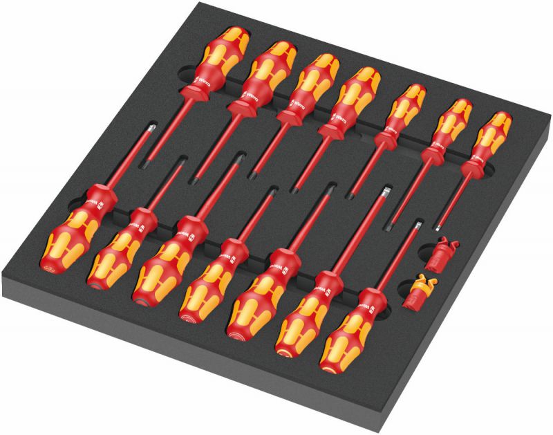 Wera 9711 Foam Insert VDE Screwdriver Set 1 16