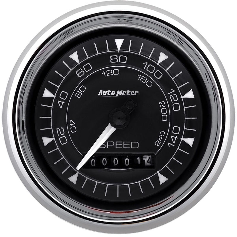 AutoMeter Chrono Chrome 3-3/8in Speedo AU9788